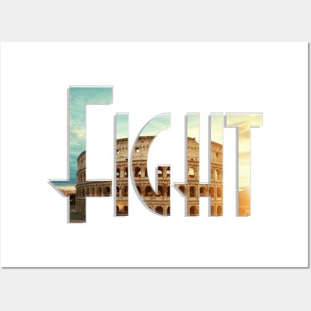 Fight Wall Art by afternoontees